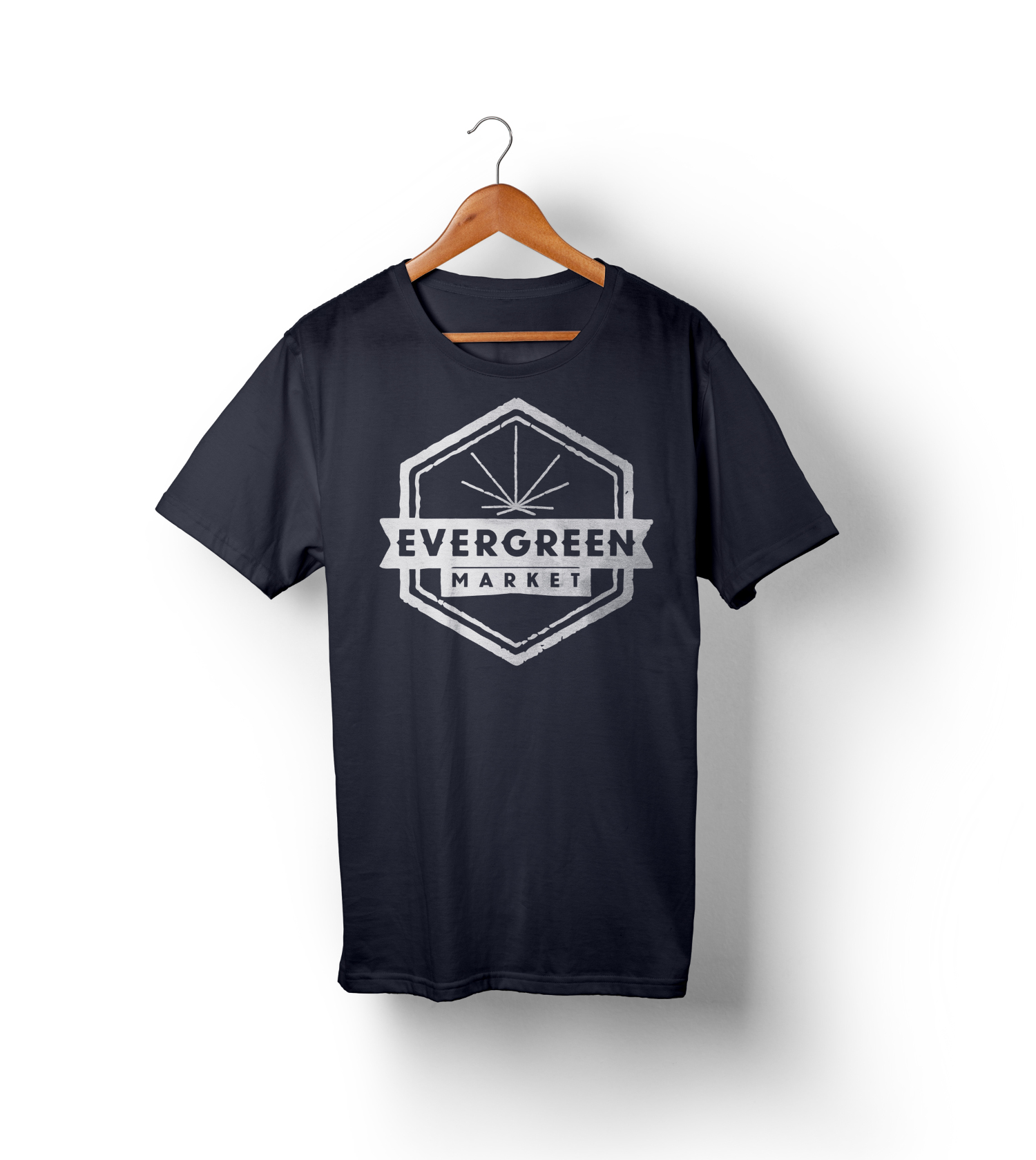T-Shirt-Hanging-Mockup | The Evergreen Market