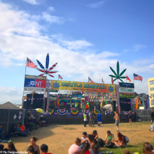 The main stage at Seattle hempfest