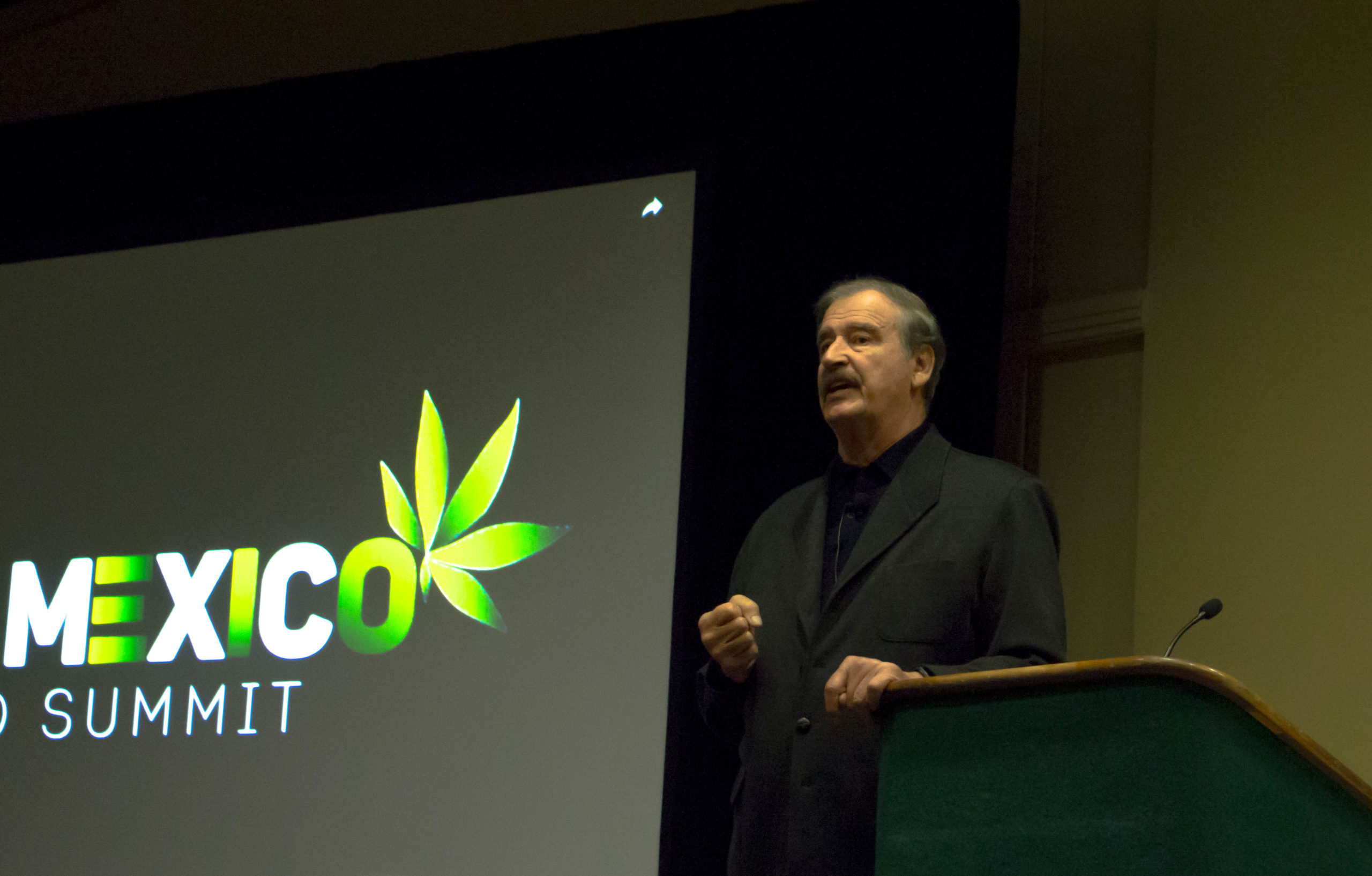 Vicente Fox talks at Seattle's CannaCon.