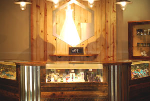 Vape station at our Bellevue Dispensary